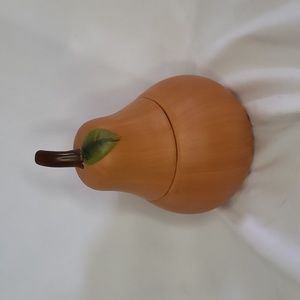 Pear Jar Oreck Brand 6" Brown Fruit Shaped Jar Good used condition
